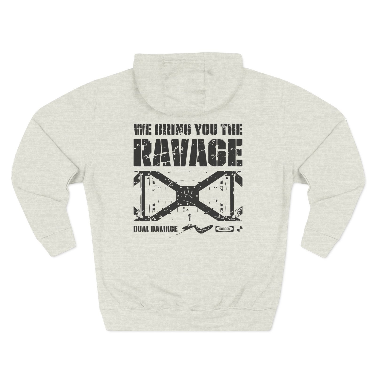 Dual Damage Three-Panel Fleece Hoodie