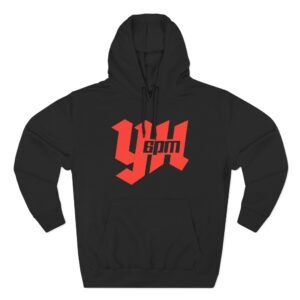 6pm Records YH Three-Panel Fleece Hoodie