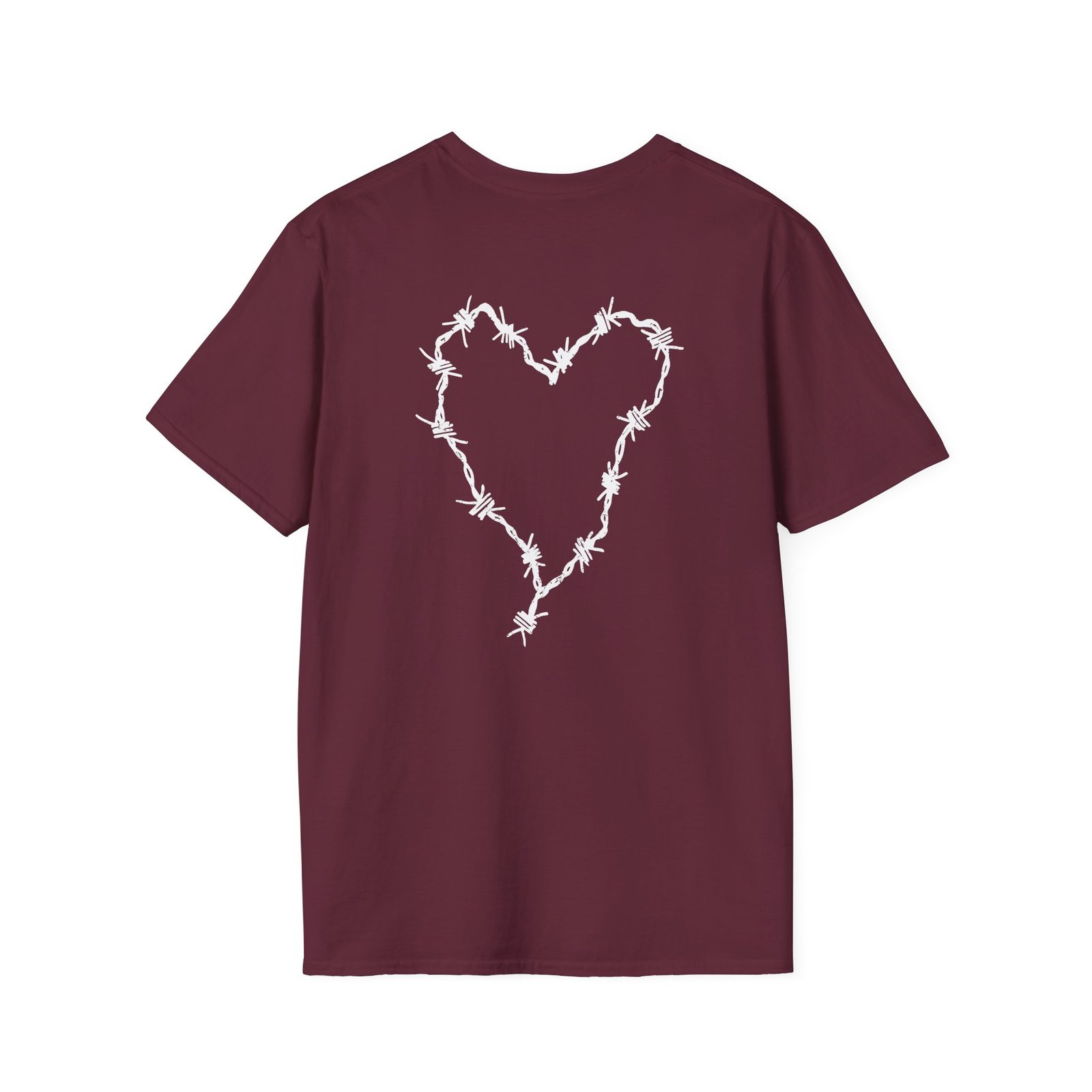 Frank Iero Barbed Wire Heart Unisex Softstyle T-Shirt