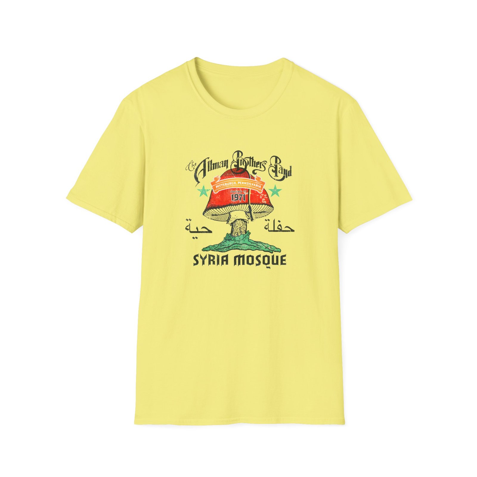 The Allman Brothers Pittsburgh 1971 Unisex Softstyle T-shirt