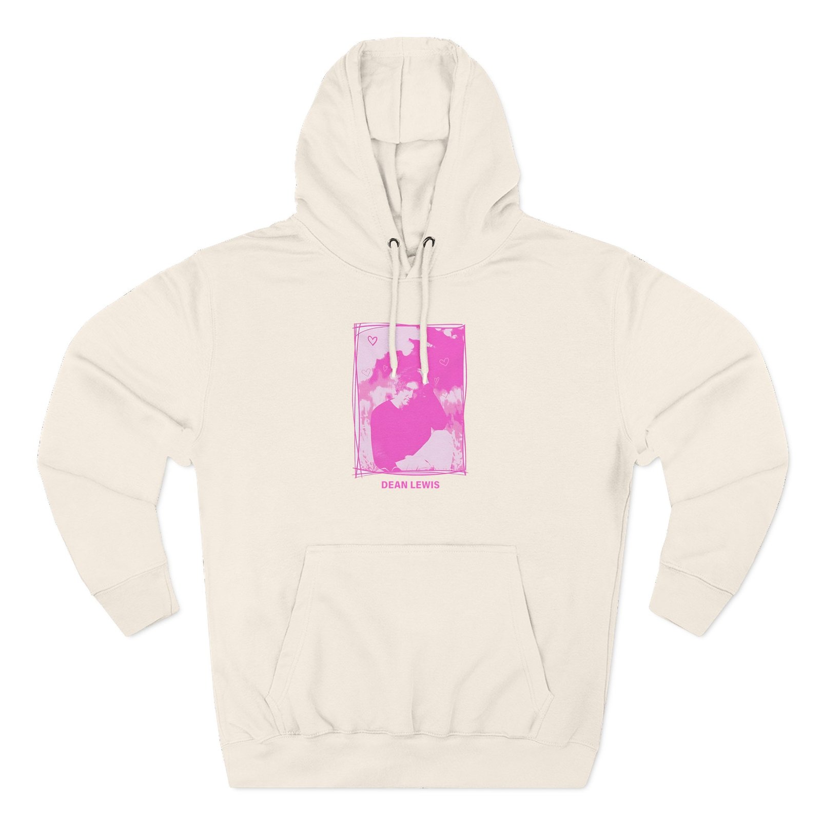 Dean Lewis Pink Photo Three-Panel Fleece Hoodie