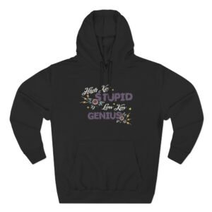 Kallmekris High Key Stupid Genius Three-Panel Fleece Hoodie