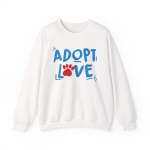 Nina Dobrev Adopt Love Unisex Heavy Blend™ Crewneck Sweatshirt