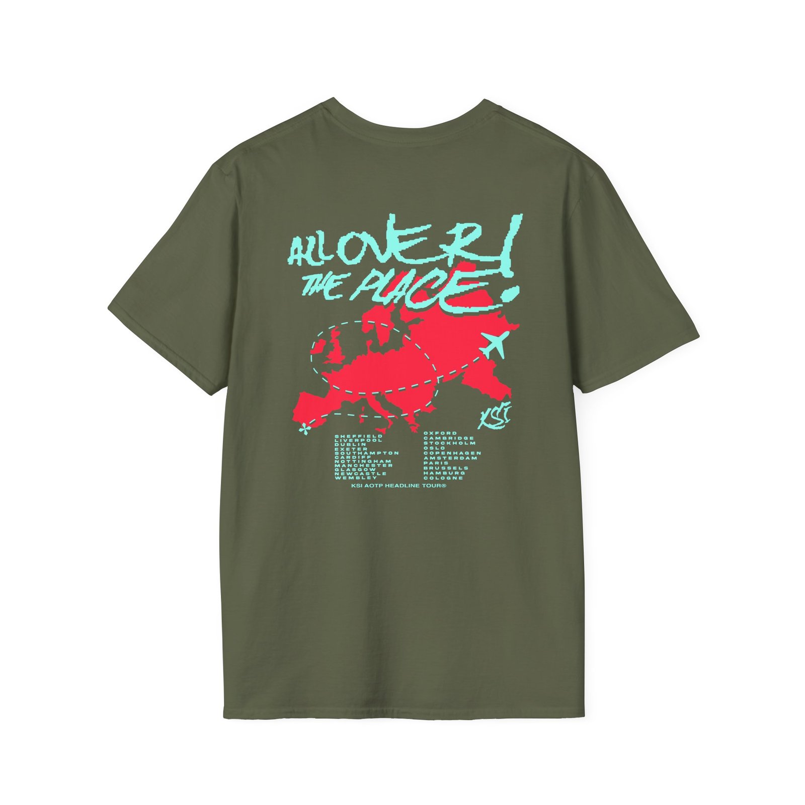 Ksi Aotp Travel Planet Unisex Softstyle T-Shirt
