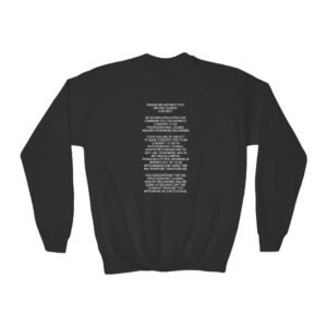 Youth Nekrogoblikon We Are Filming Content Crewneck Sweatshirt