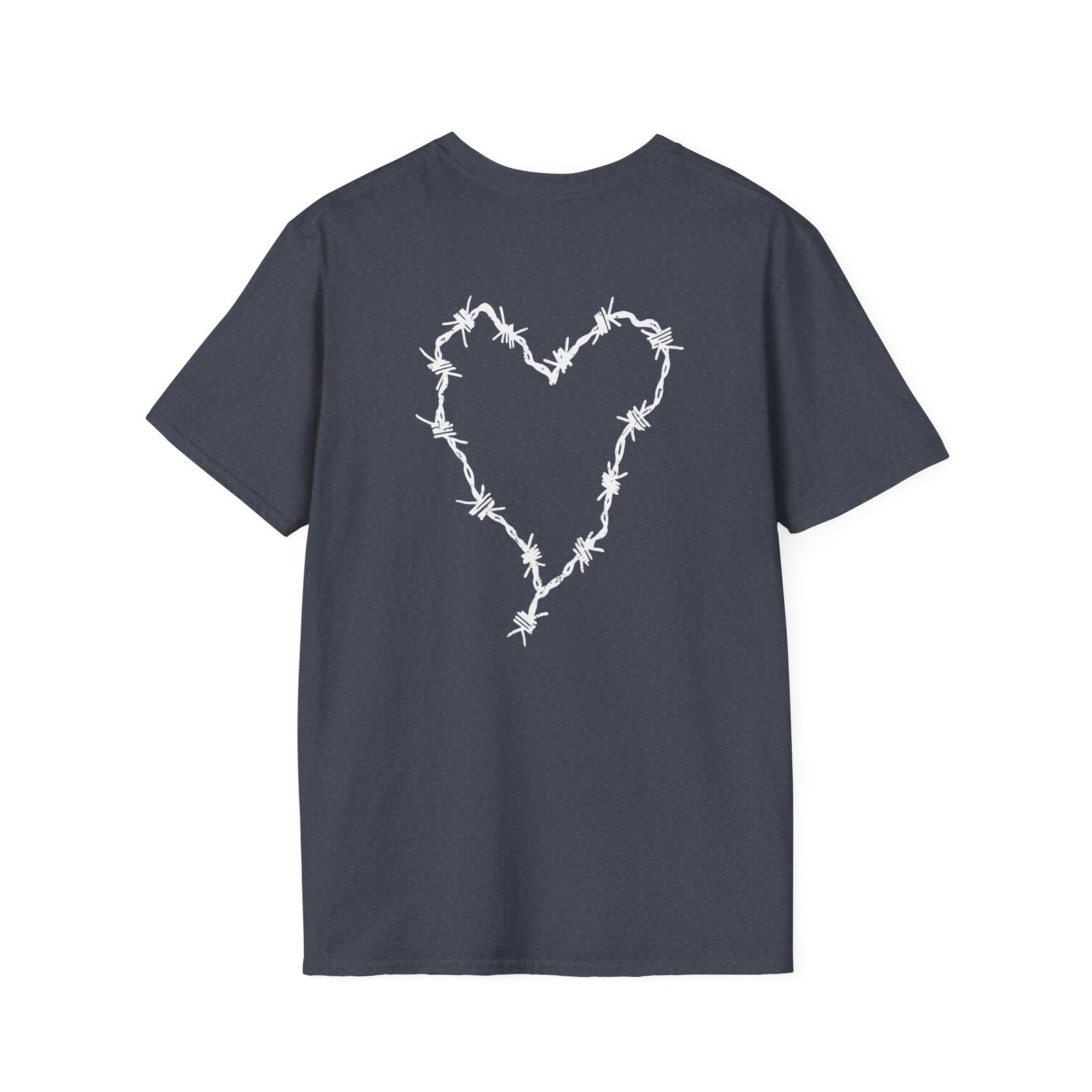 Frank Iero Barbed Wire Heart Unisex Softstyle T-Shirt
