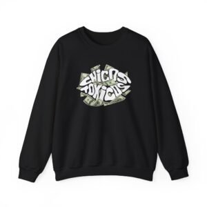 Chicos Toxicos Need Money for Toxicas Unisex Heavy Blend™ Crewneck Sweatshirt