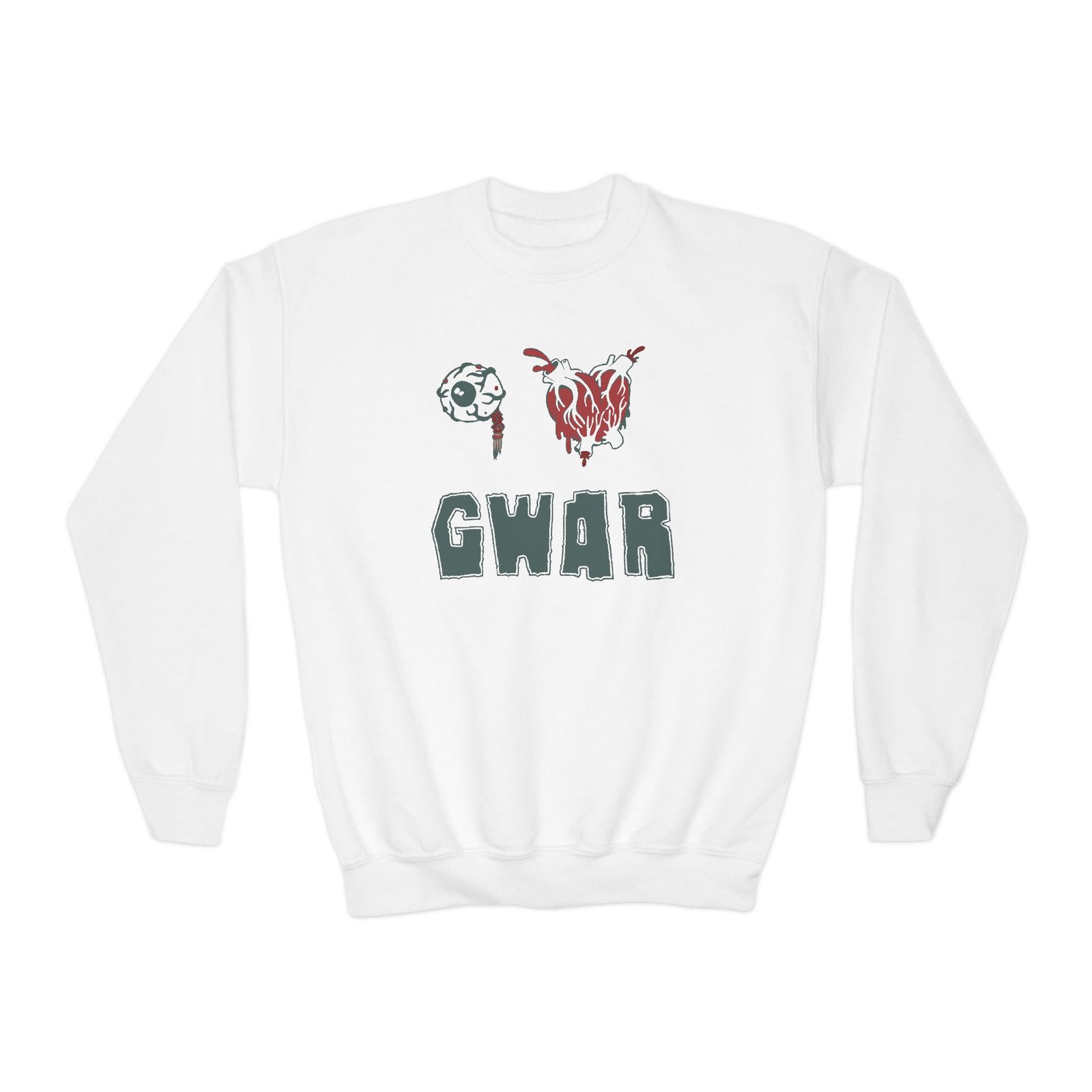 Youth Eye Love Gwar Crewneck Sweatshirt