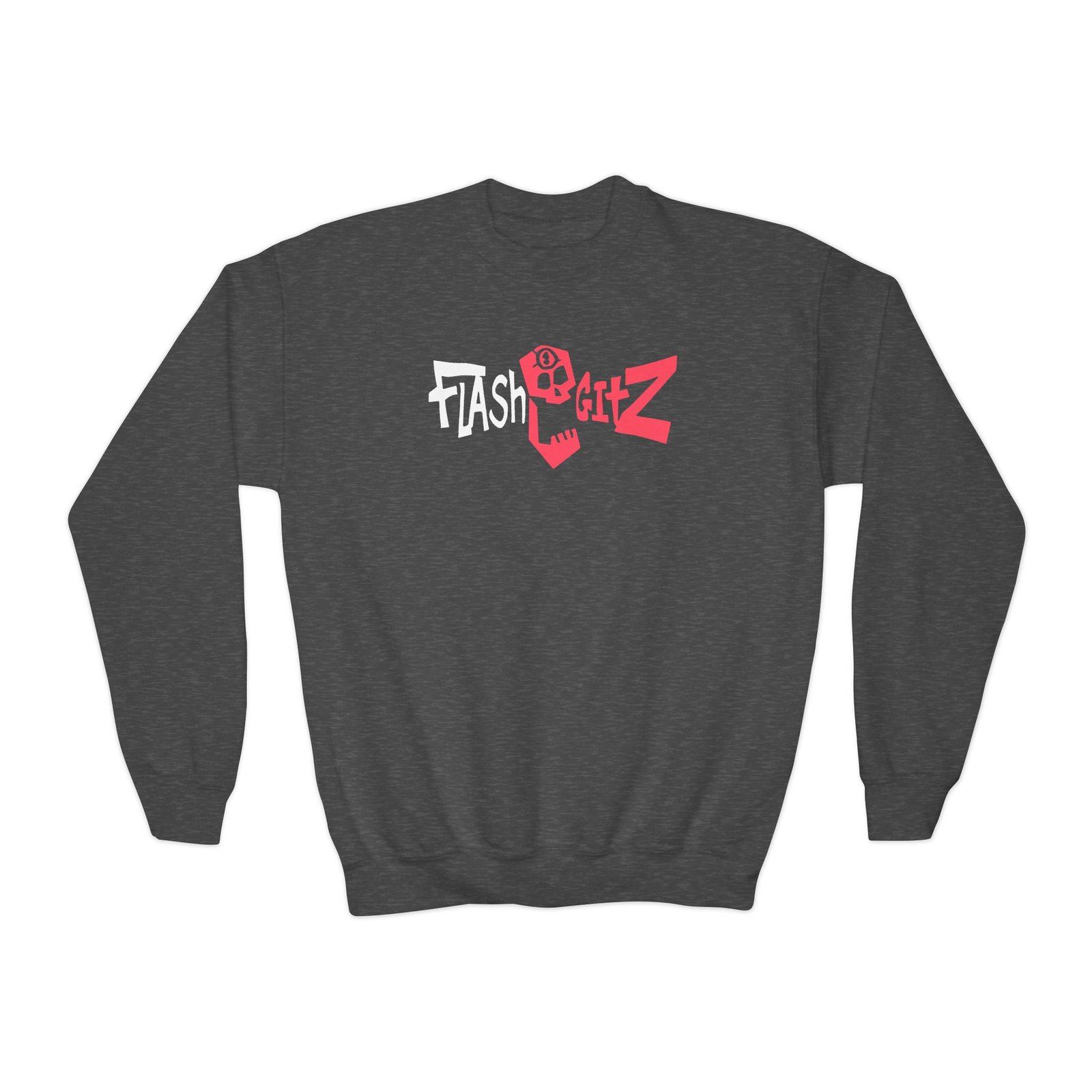 Youth Flashgitz the Skull Crewneck Sweatshirt