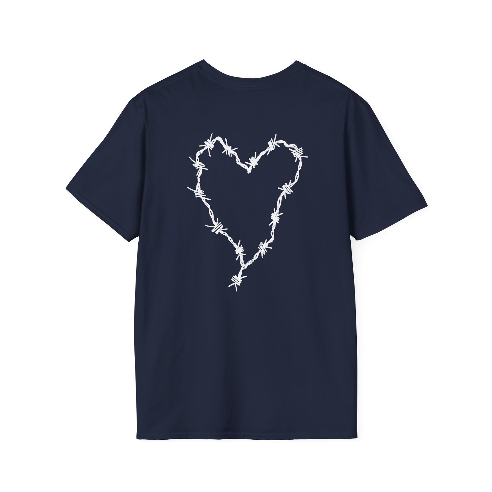 Frank Iero Barbed Wire Heart Unisex Softstyle T-Shirt