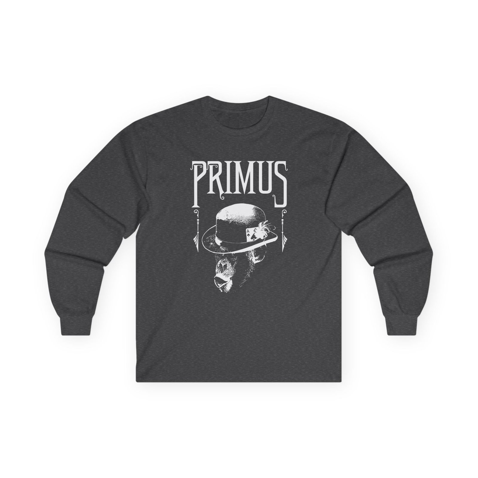 Primus Monkey Charcoal Unisex Ultra Cotton Long Sleeve Tee