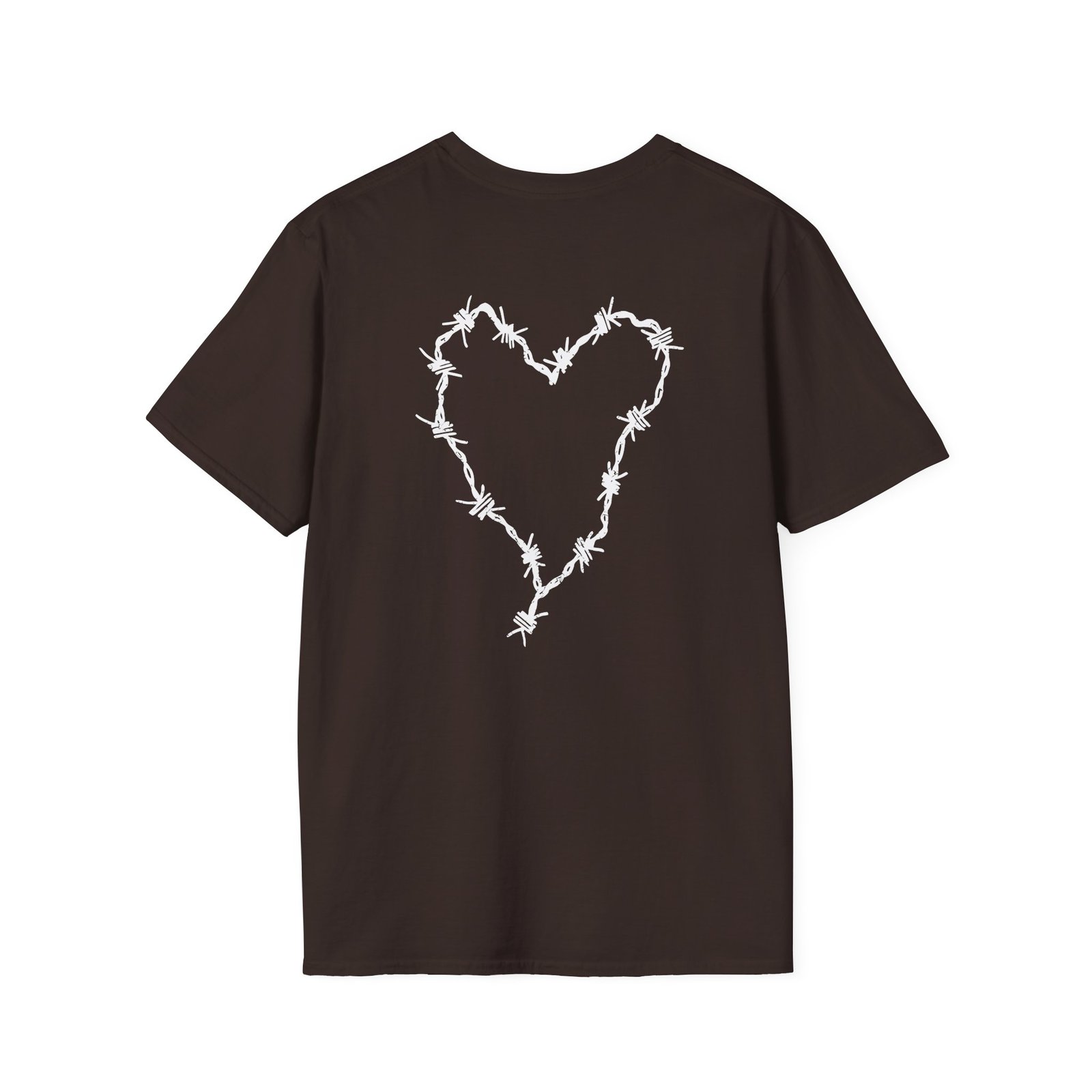 Frank Iero Barbed Wire Heart Unisex Softstyle T-Shirt