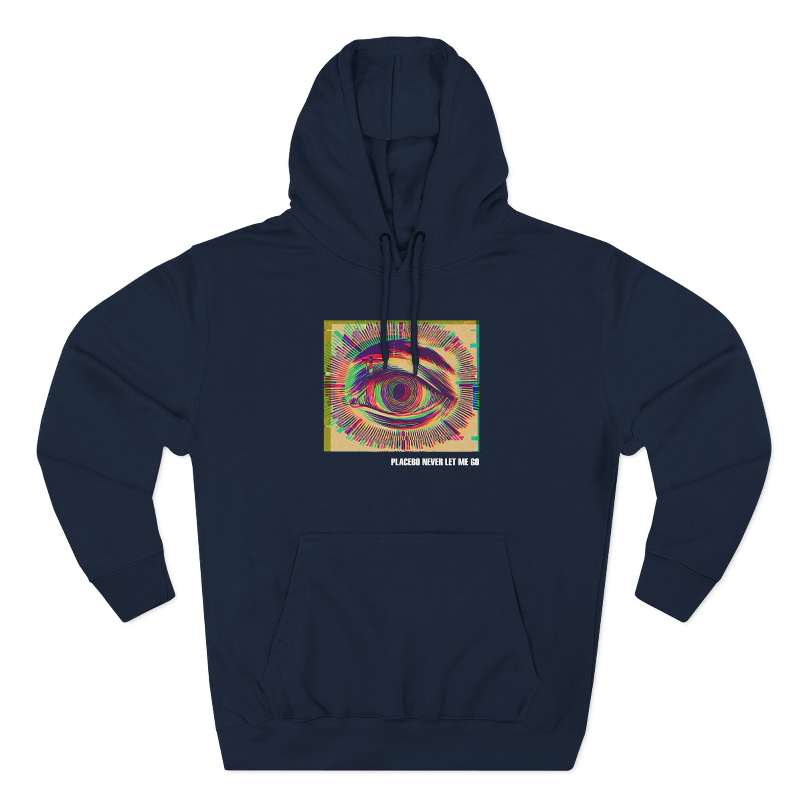 Placebo Glitch Eye Three-Panel Fleece Hoodie