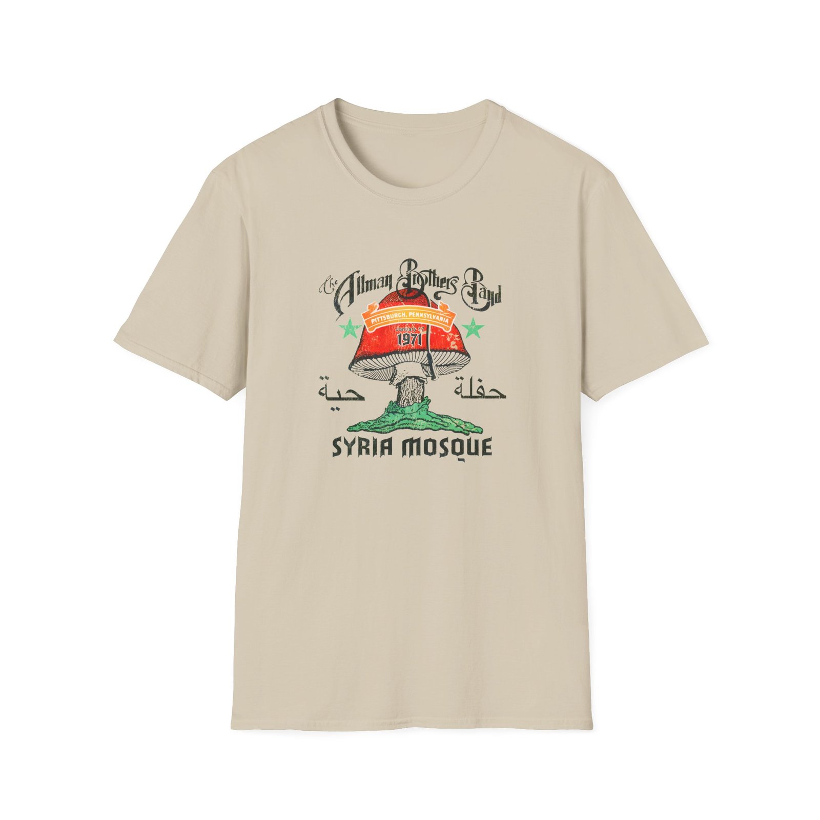 The Allman Brothers Pittsburgh 1971 Unisex Softstyle T-shirt
