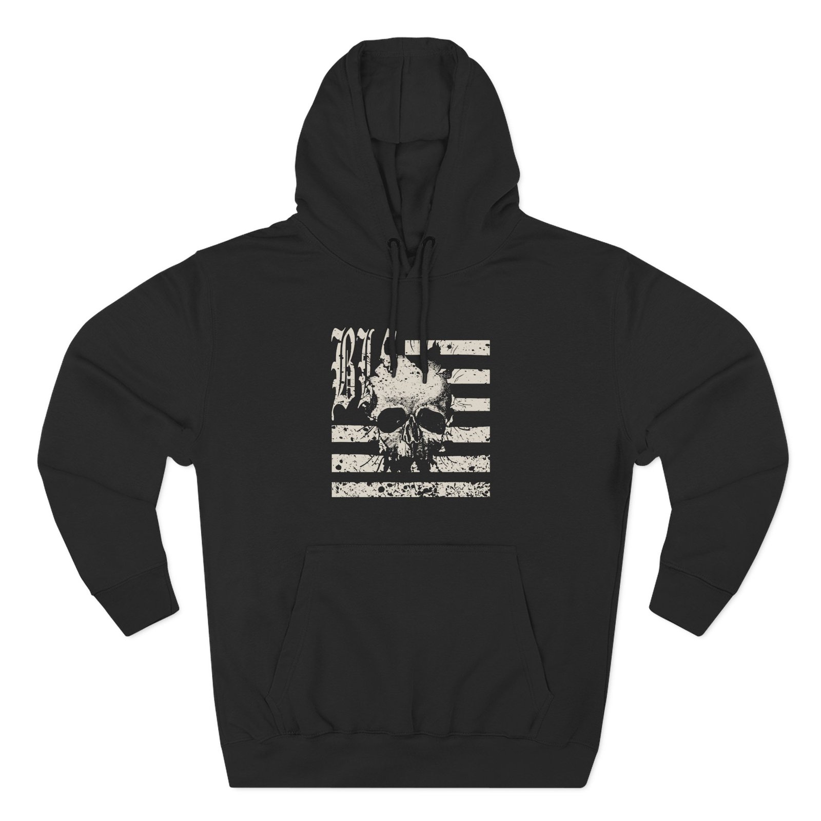 Black Label Society Skully Flag Three-Panel Fleece Hoodie