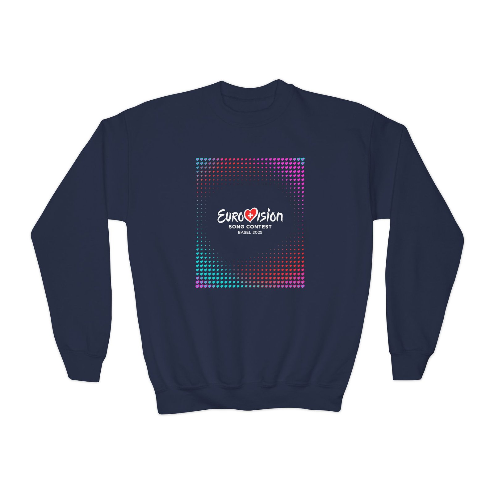 Youth Eurovision Unity Shapes Love Crewneck Sweatshirt