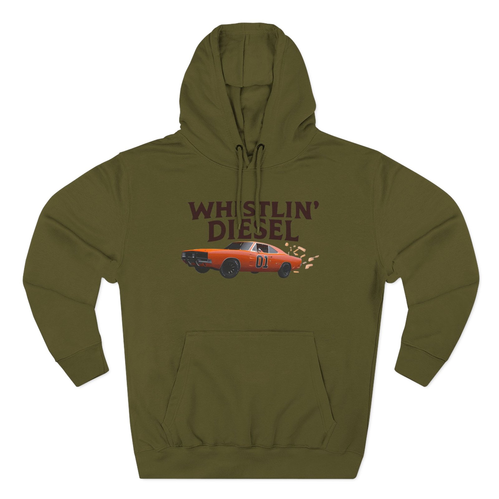 Whistlindiesel Duke Three-Panel Fleece Hoodie