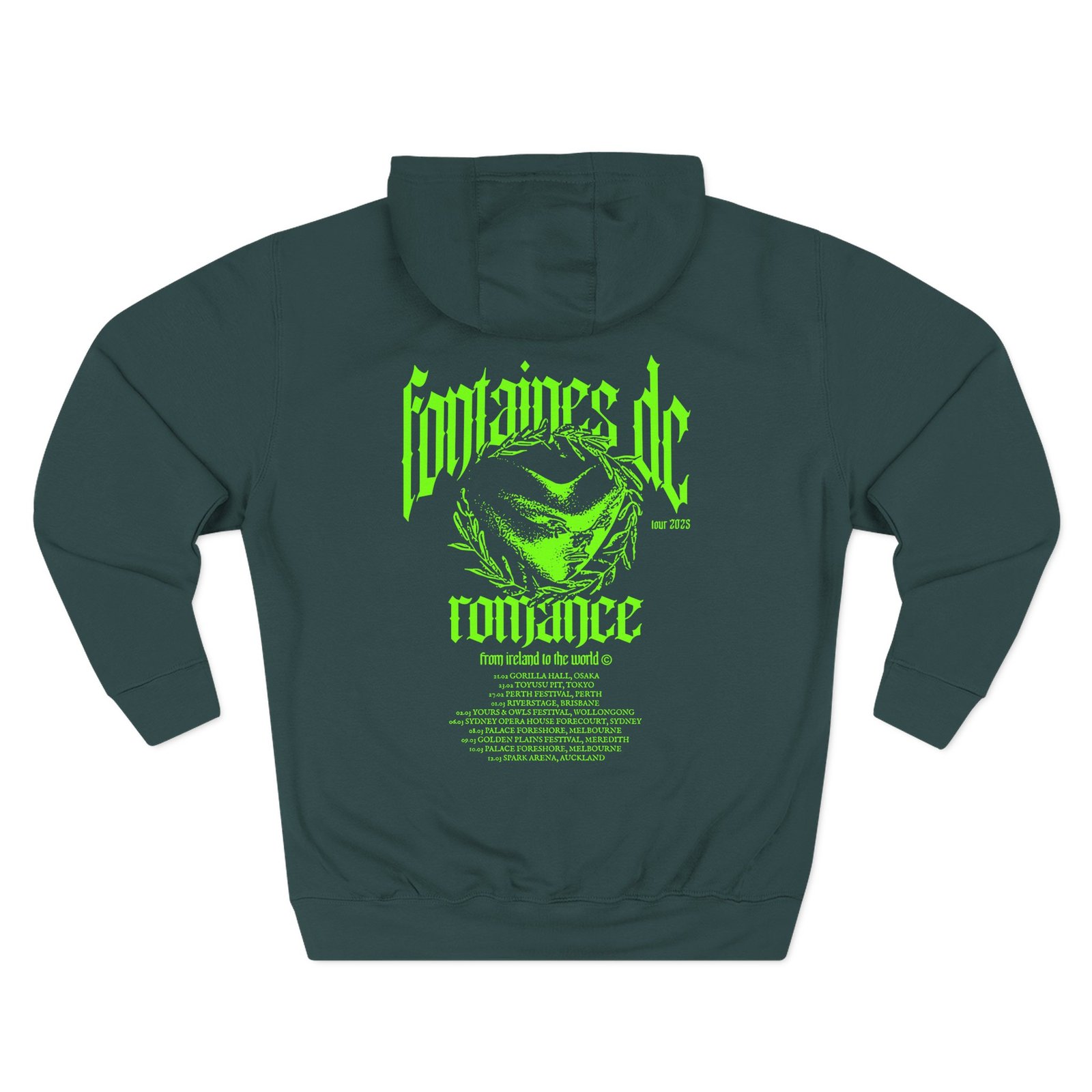 Fontaines D.C. Tour Three-Panel Fleece Hoodie