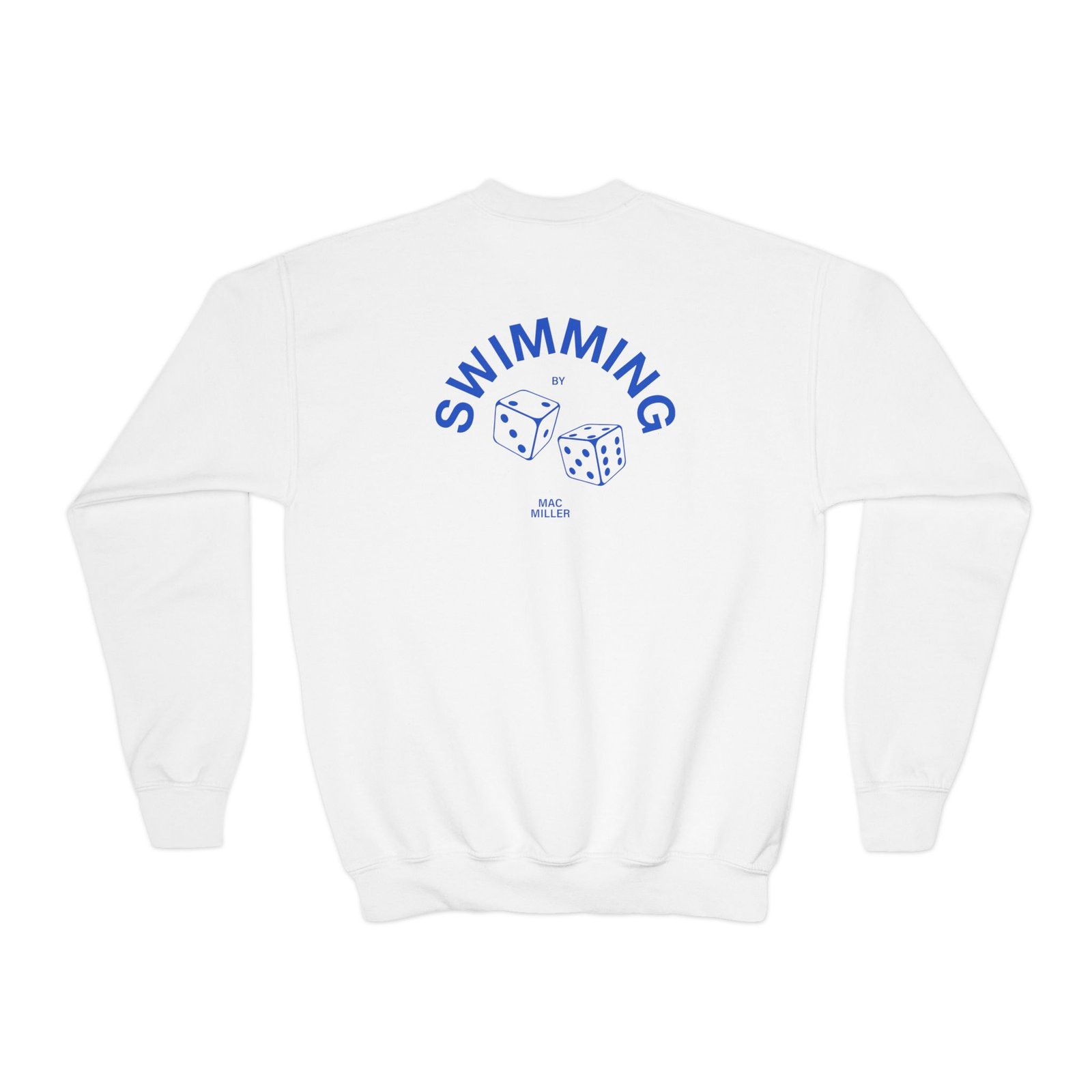 Youth Mac Miller Swimming Dice Crewneck Sweatshirt