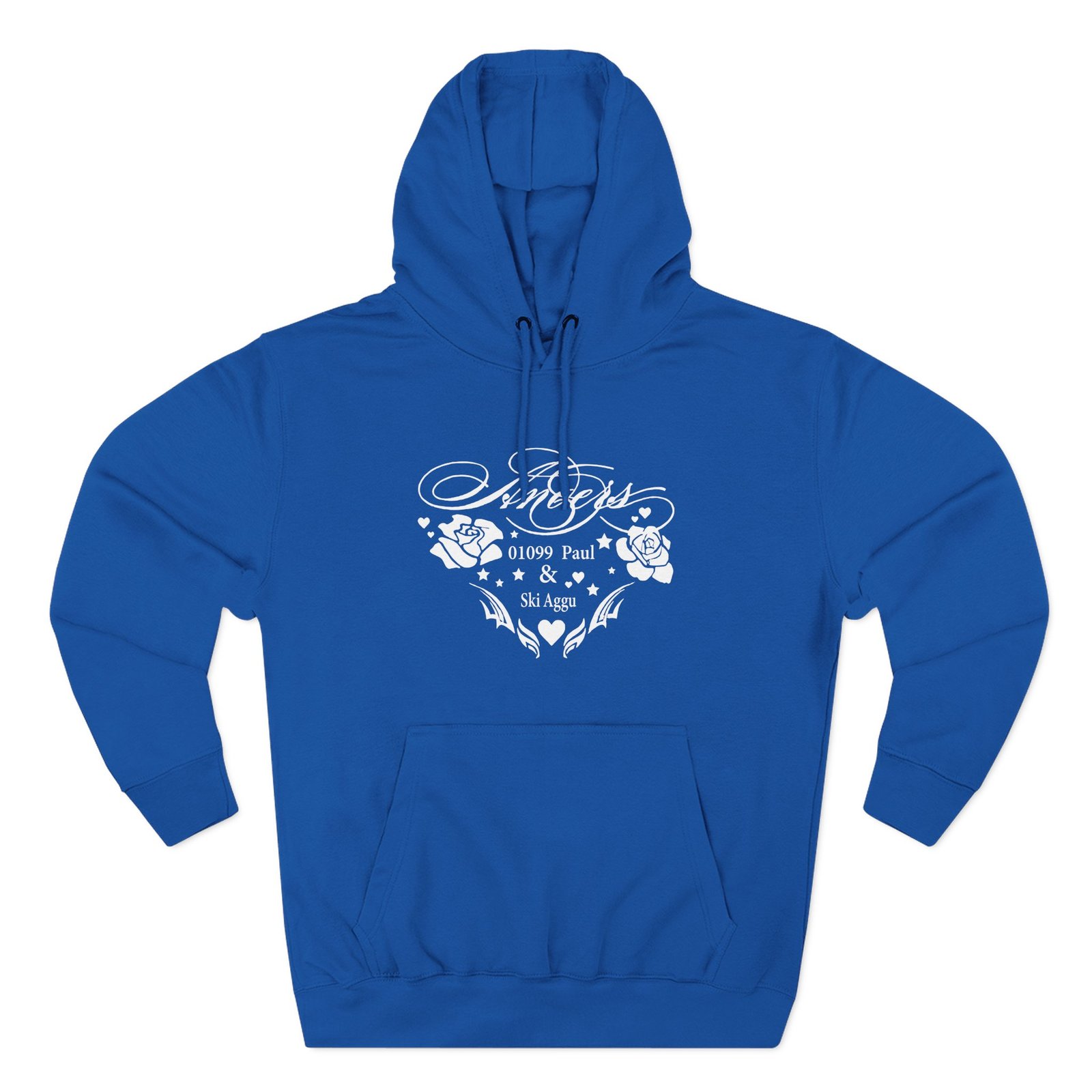 01099 Blaue Stunden Three-Panel Fleece Hoodie