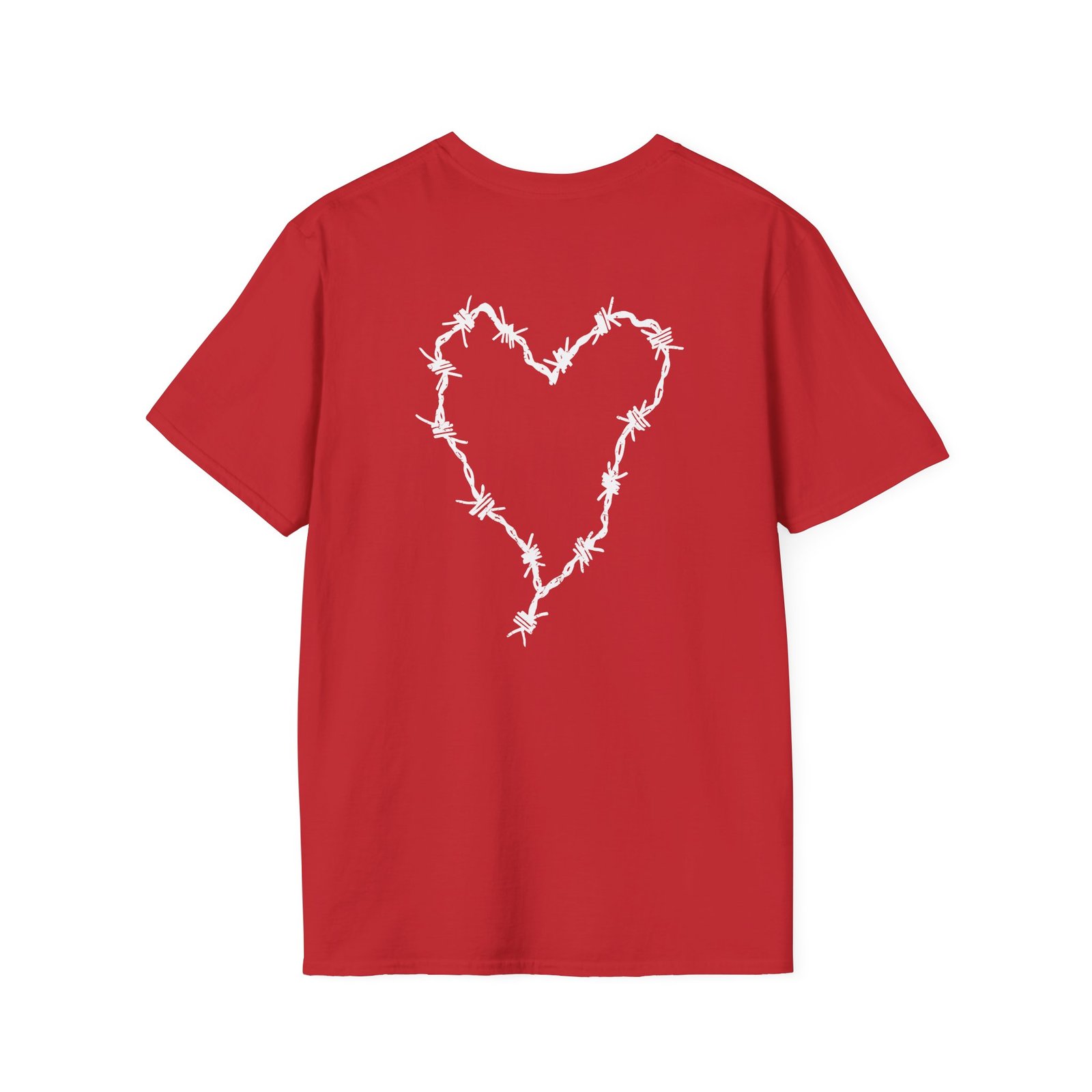 Frank Iero Barbed Wire Heart Unisex Softstyle T-Shirt