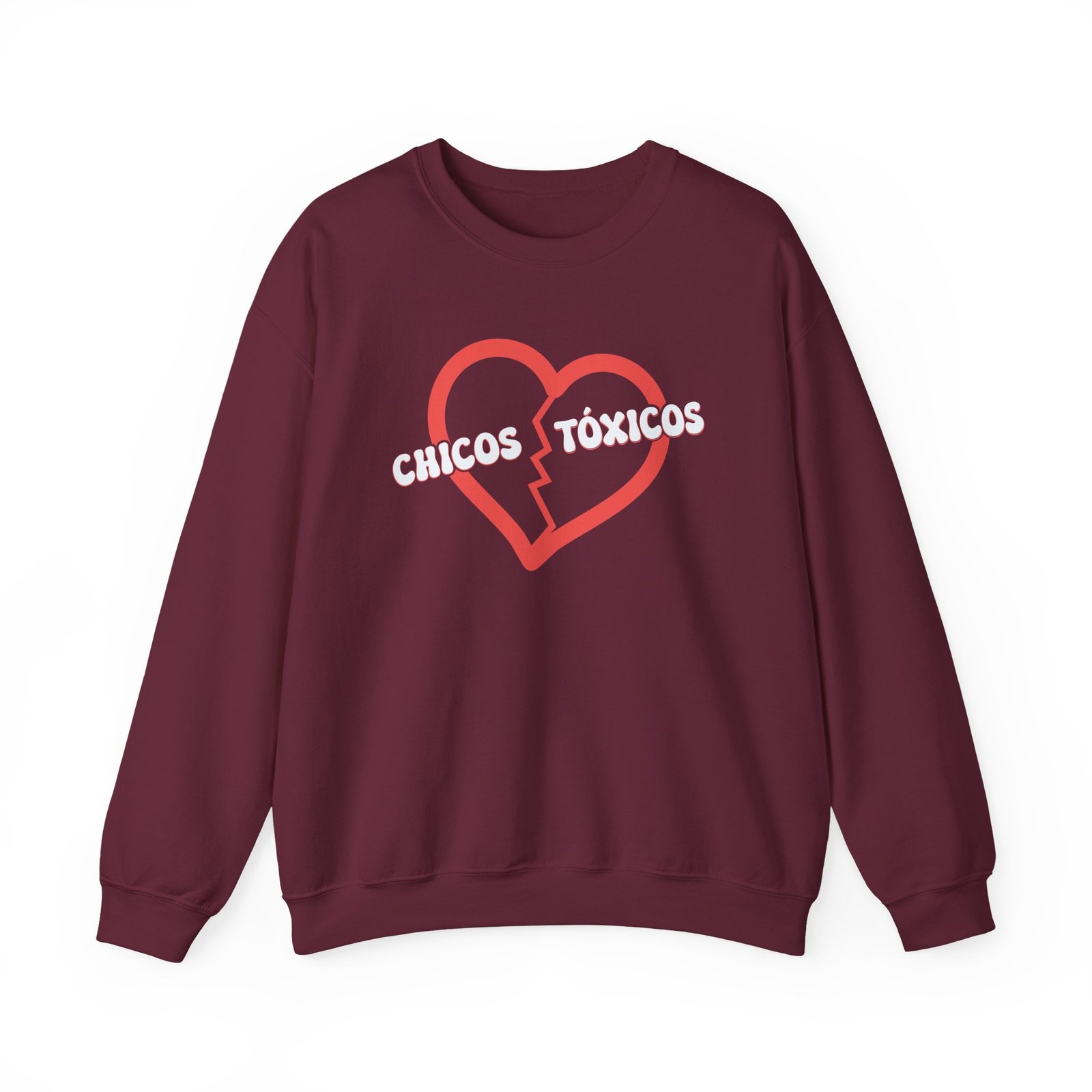 Chicos Toxicos Ya No Creo en El Amor Unisex Heavy Blend™ Crewneck Sweatshirt