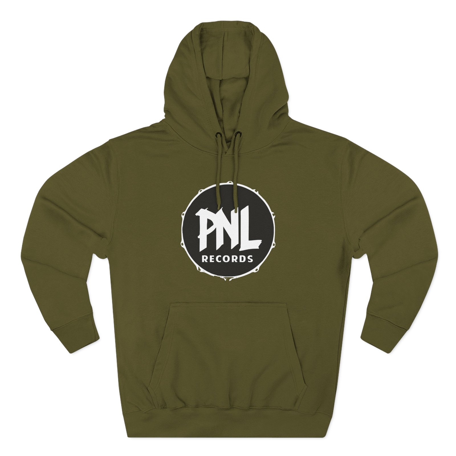 Pnl Records Three-Panel Fleece Hoodie