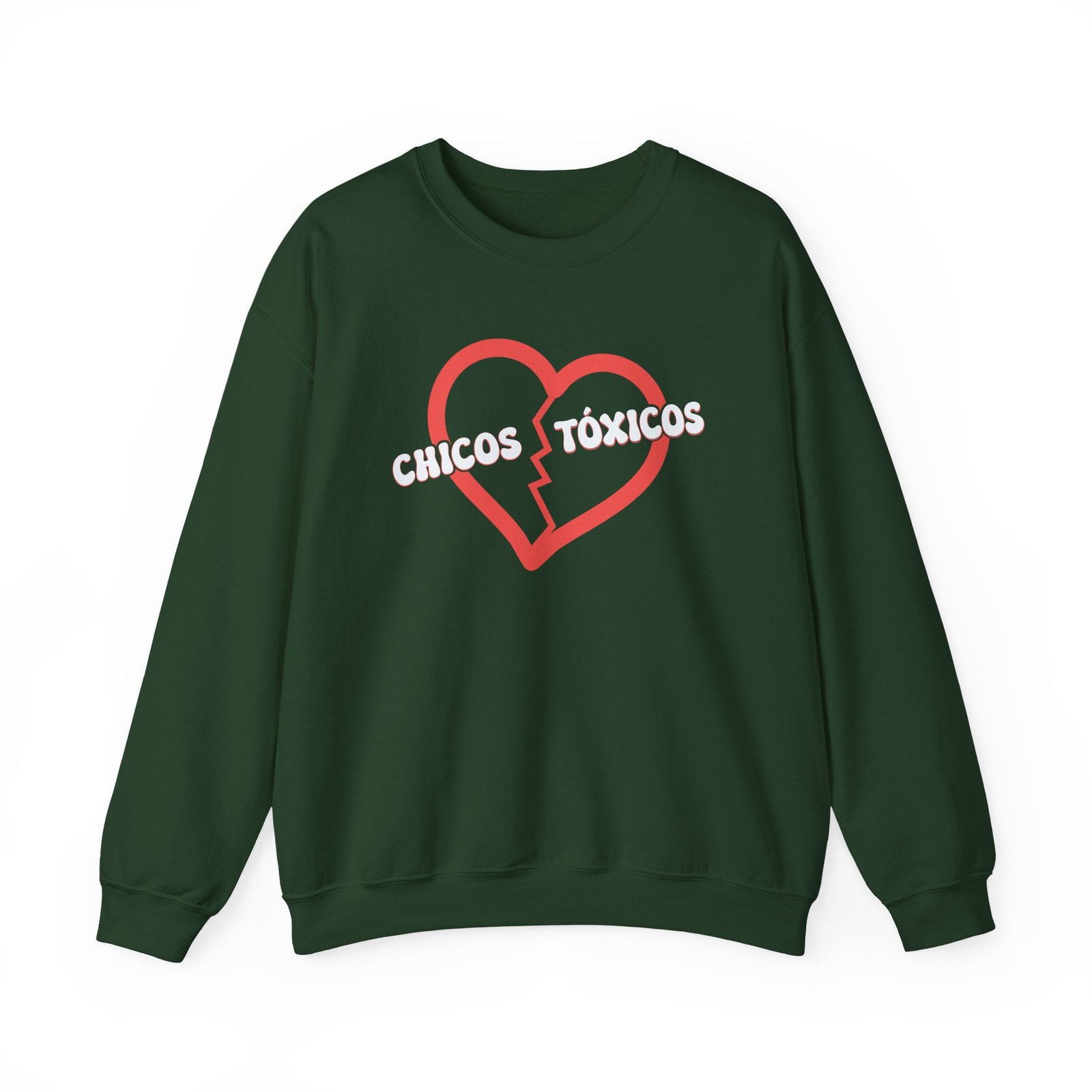 Chicos Toxicos Ya No Creo en El Amor Unisex Heavy Blend™ Crewneck Sweatshirt