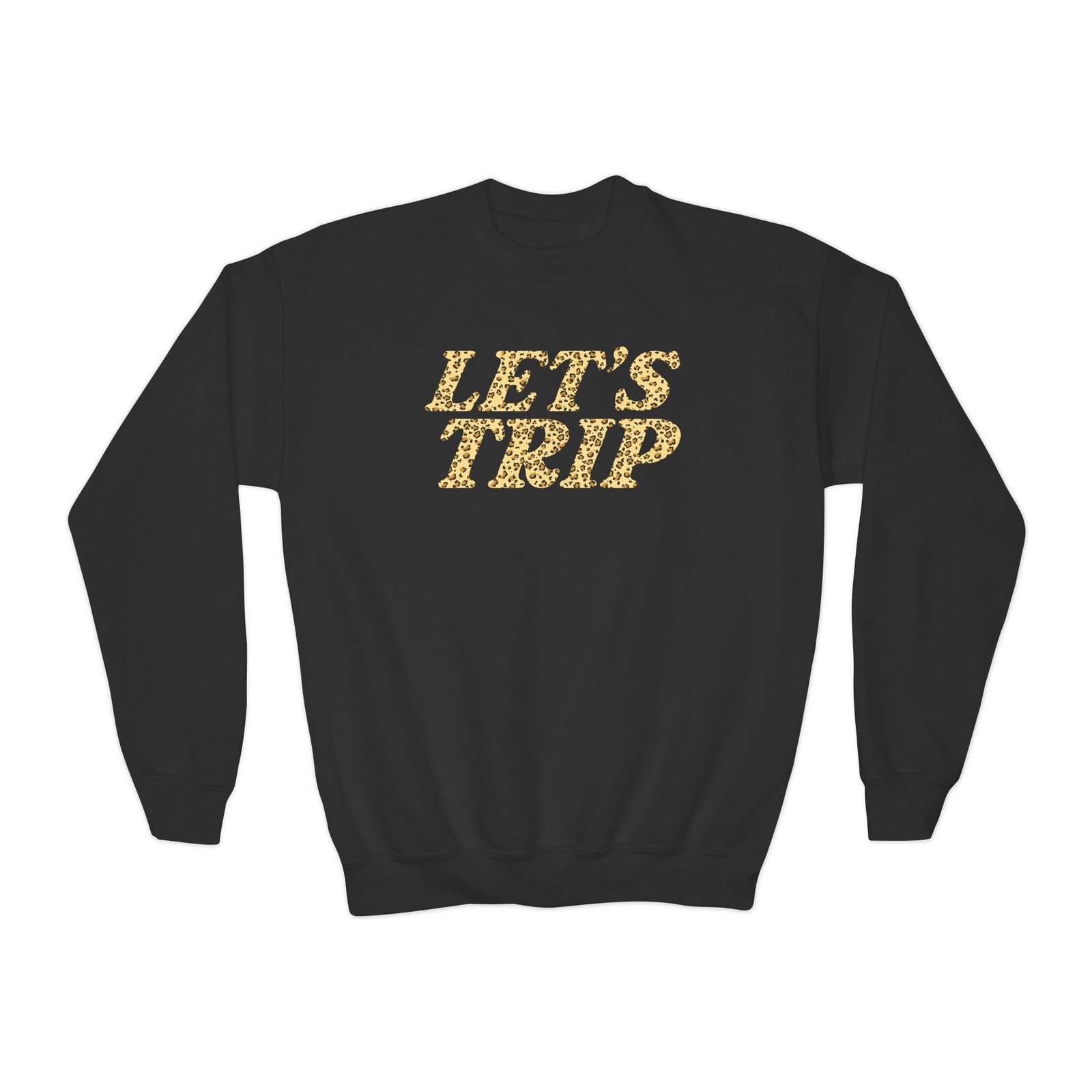 Youth Sturniolo Triplets Let's Trip Cheetah Crewneck Sweatshirt