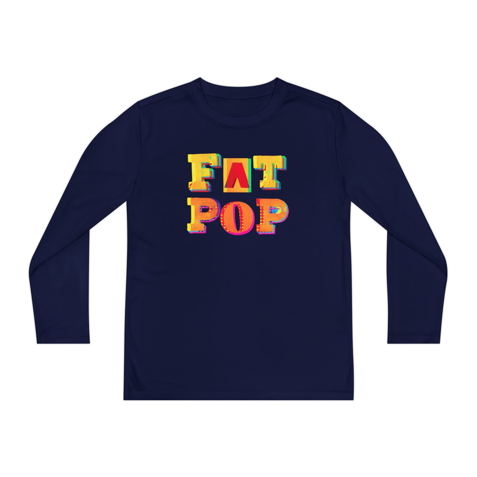 Youth PWL Fat Pop Logo Long Sleeve Competitor Tee