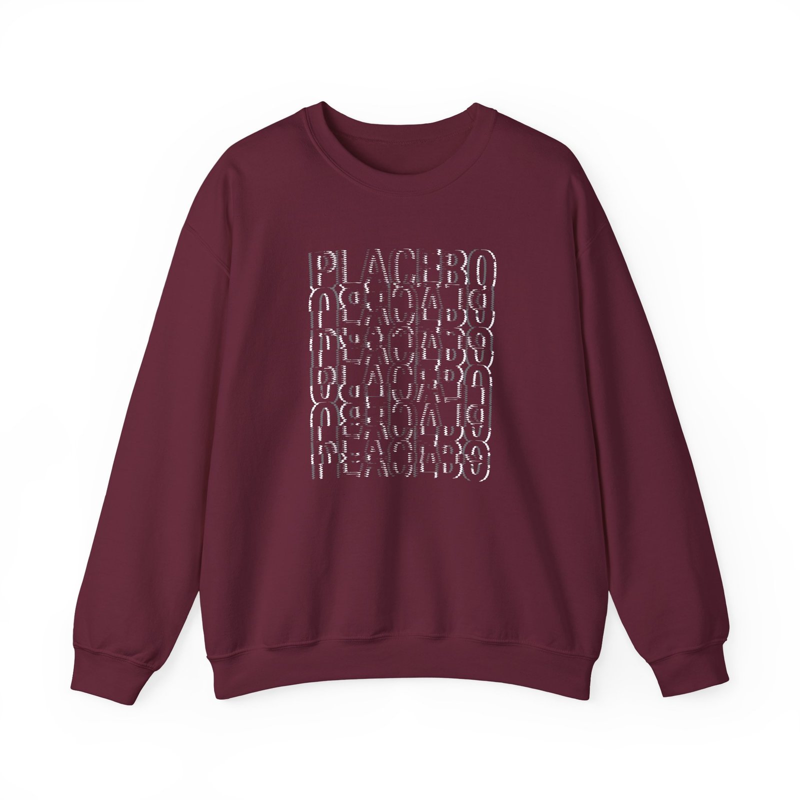 Placebo Black & White Glitch Unisex Heavy Blend™ Crewneck Sweatshirt