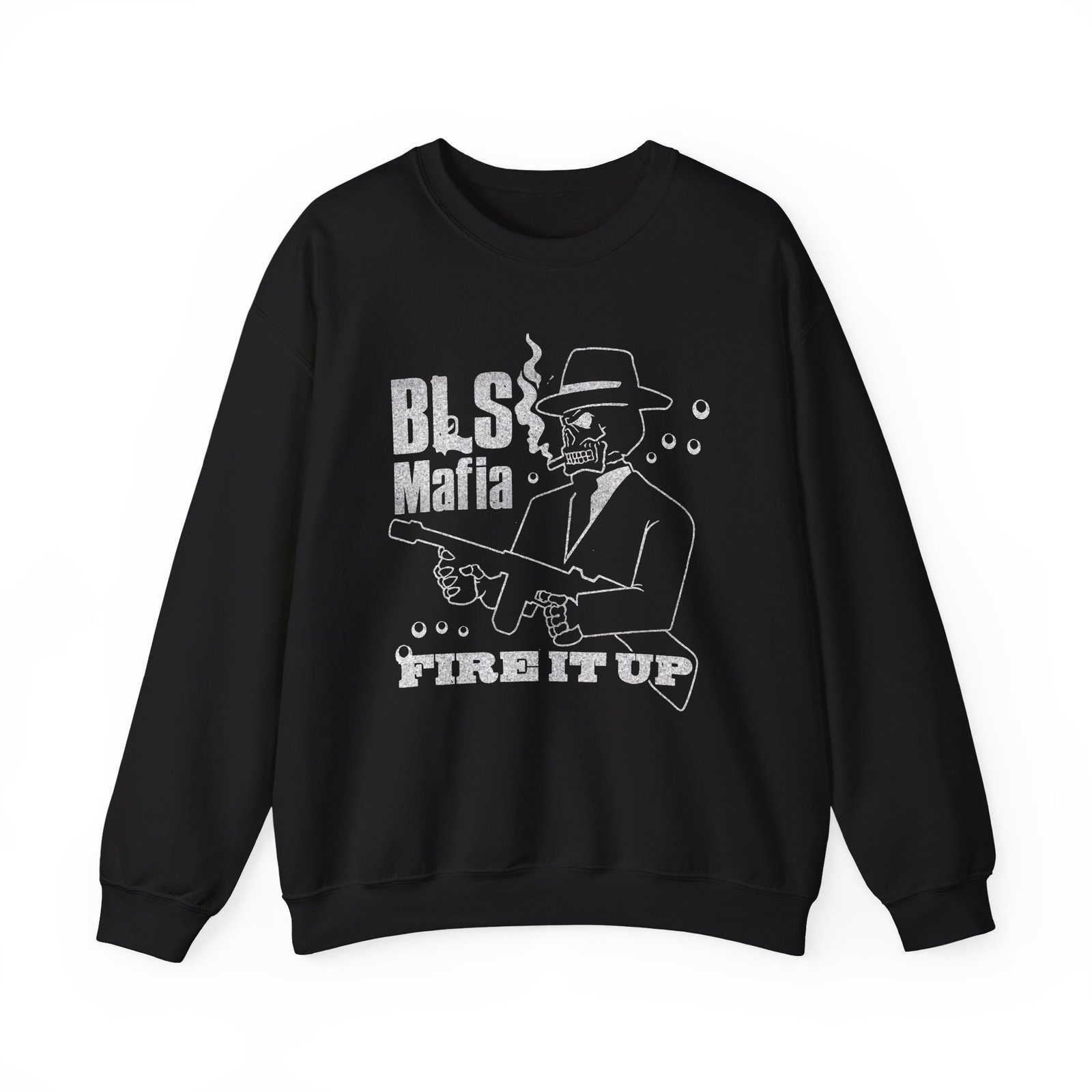 Black Label Society Mafia Fire It Up Unisex Heavy Blend™ Crewneck Sweatshirt