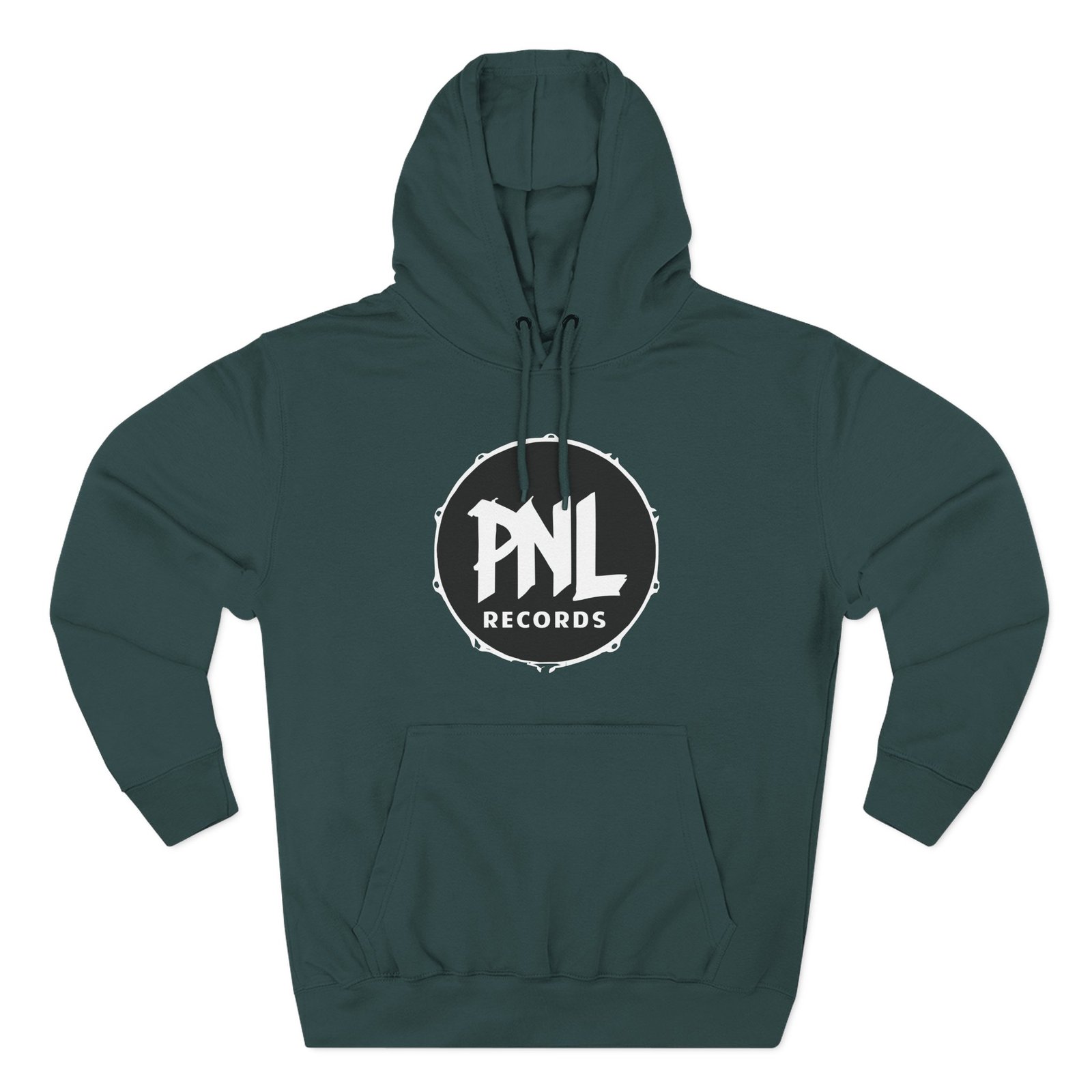 Pnl Records Three-Panel Fleece Hoodie