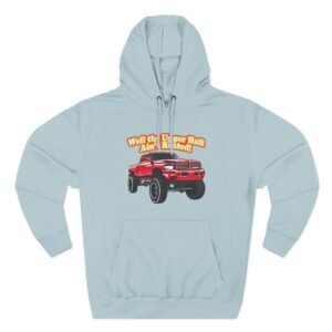 Whistlindiesel Rusty Dodge Well the Upper Half Ain’t Rusted Three-Panel Fleece Hoodie