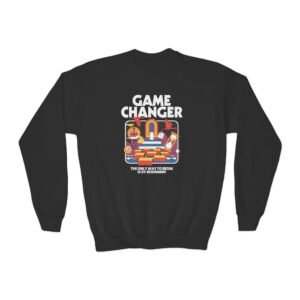 Youth Dropout Game Changer Ringer Crewneck Sweatshirt