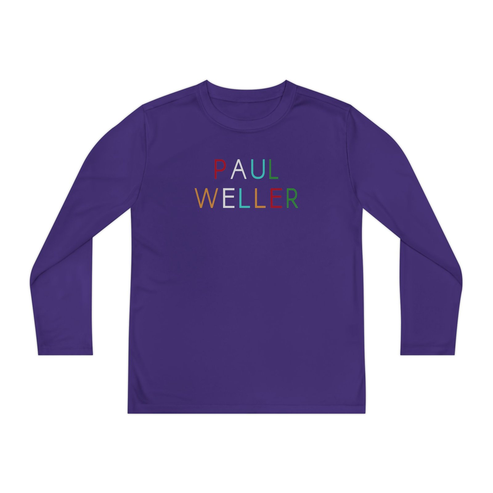 Youth PWL Multicolour Logo Long Sleeve Competitor Tee