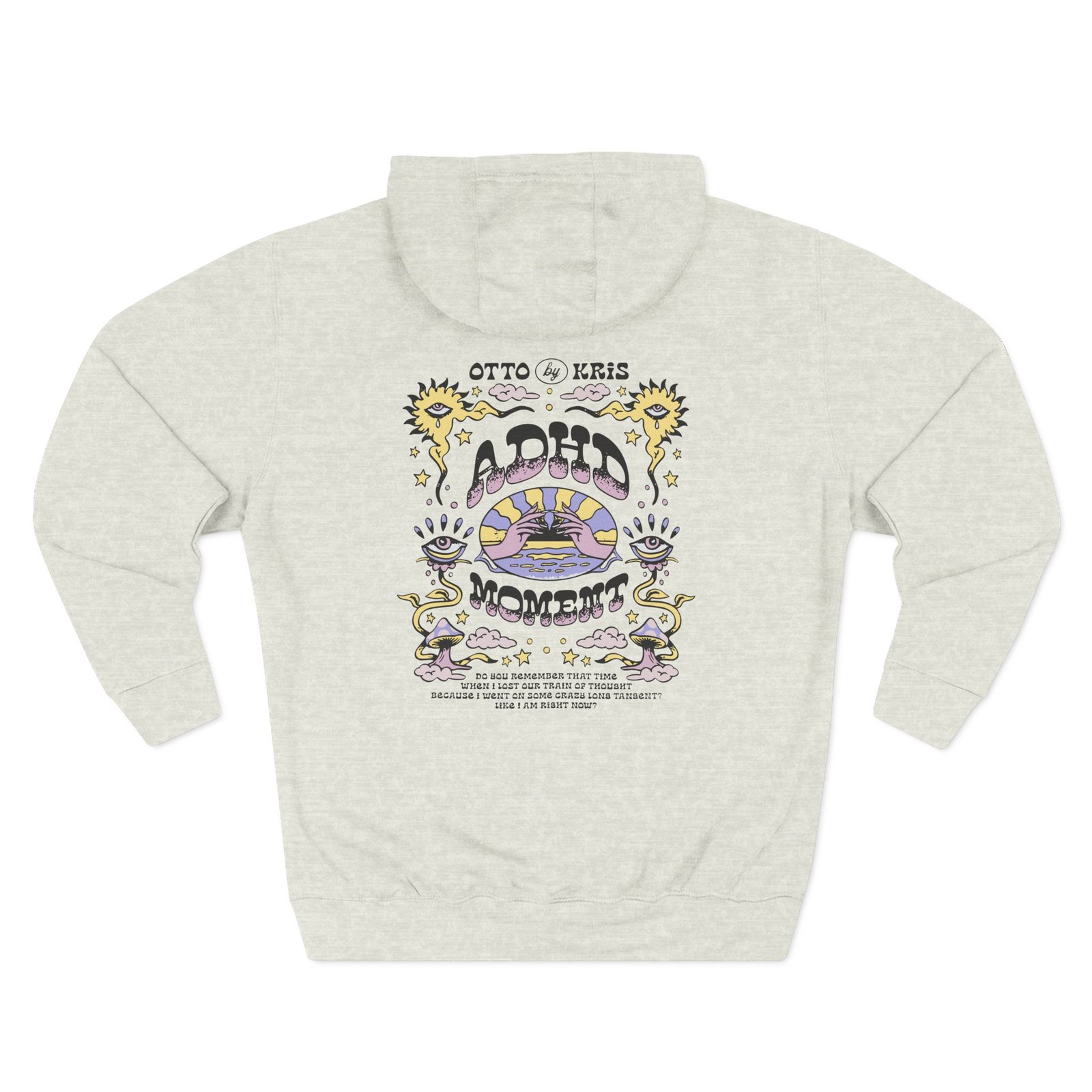 Kallmekris Adhd Moment Three-Panel Fleece Hoodie