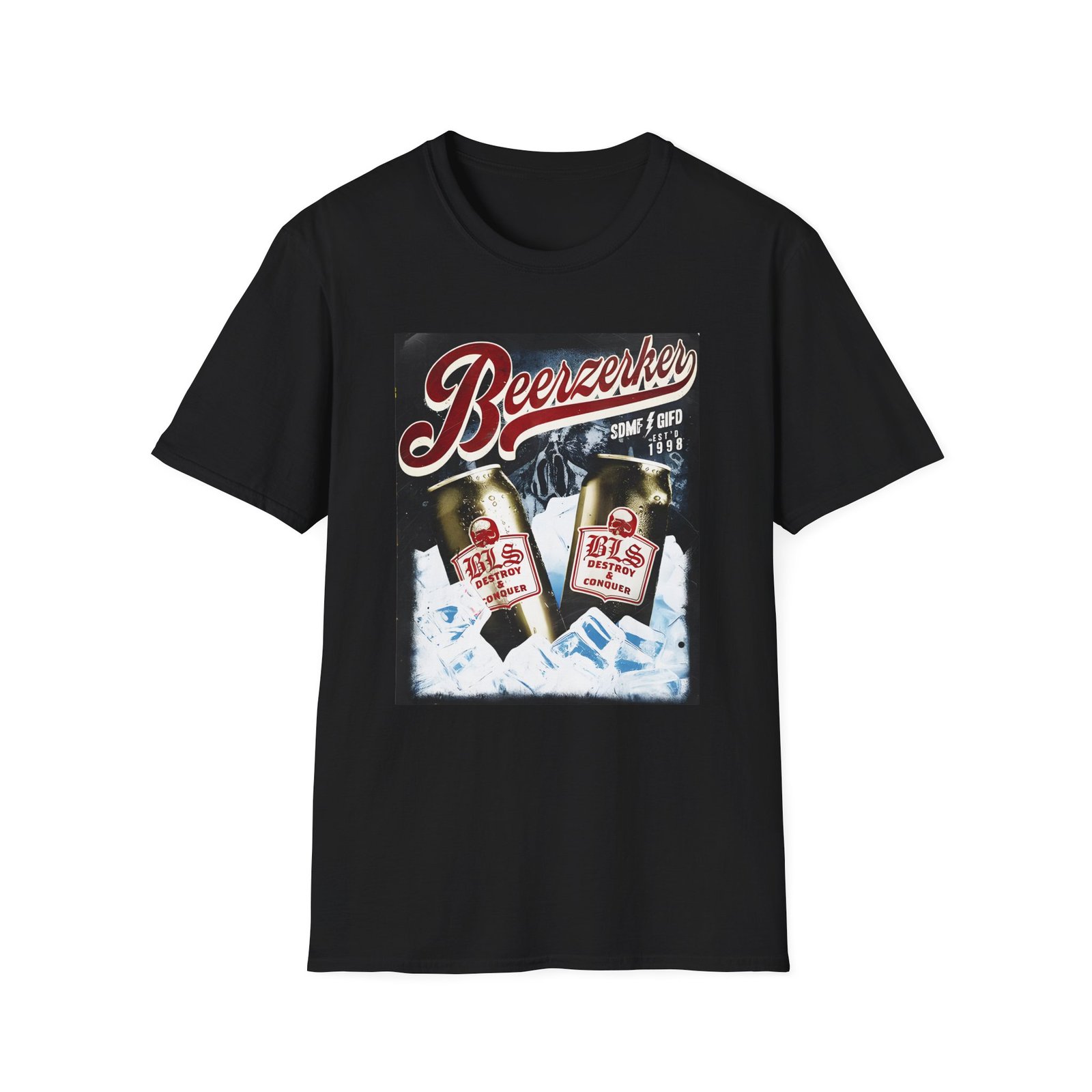 Black Label Society Beerzerker Can Unisex Softstyle T-shirt