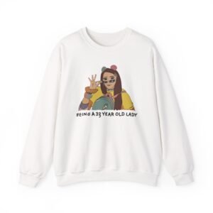 Jenna Marbles Being a 33 Year Old Lady Unisex Heavy Blend™ Crewneck Sweatshirt