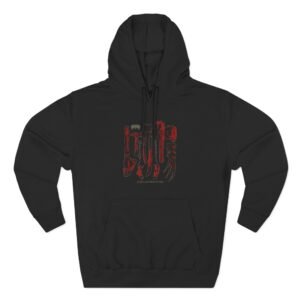 To the Grave a Declaration of War Three-Panel Fleece Hoodie
