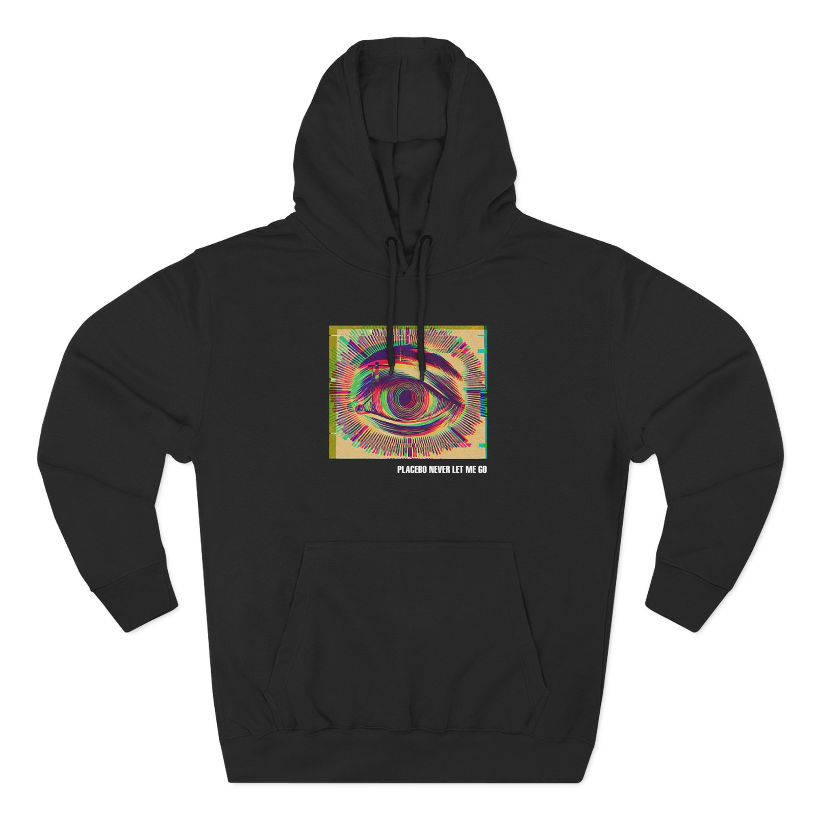 Placebo Glitch Eye Three-Panel Fleece Hoodie