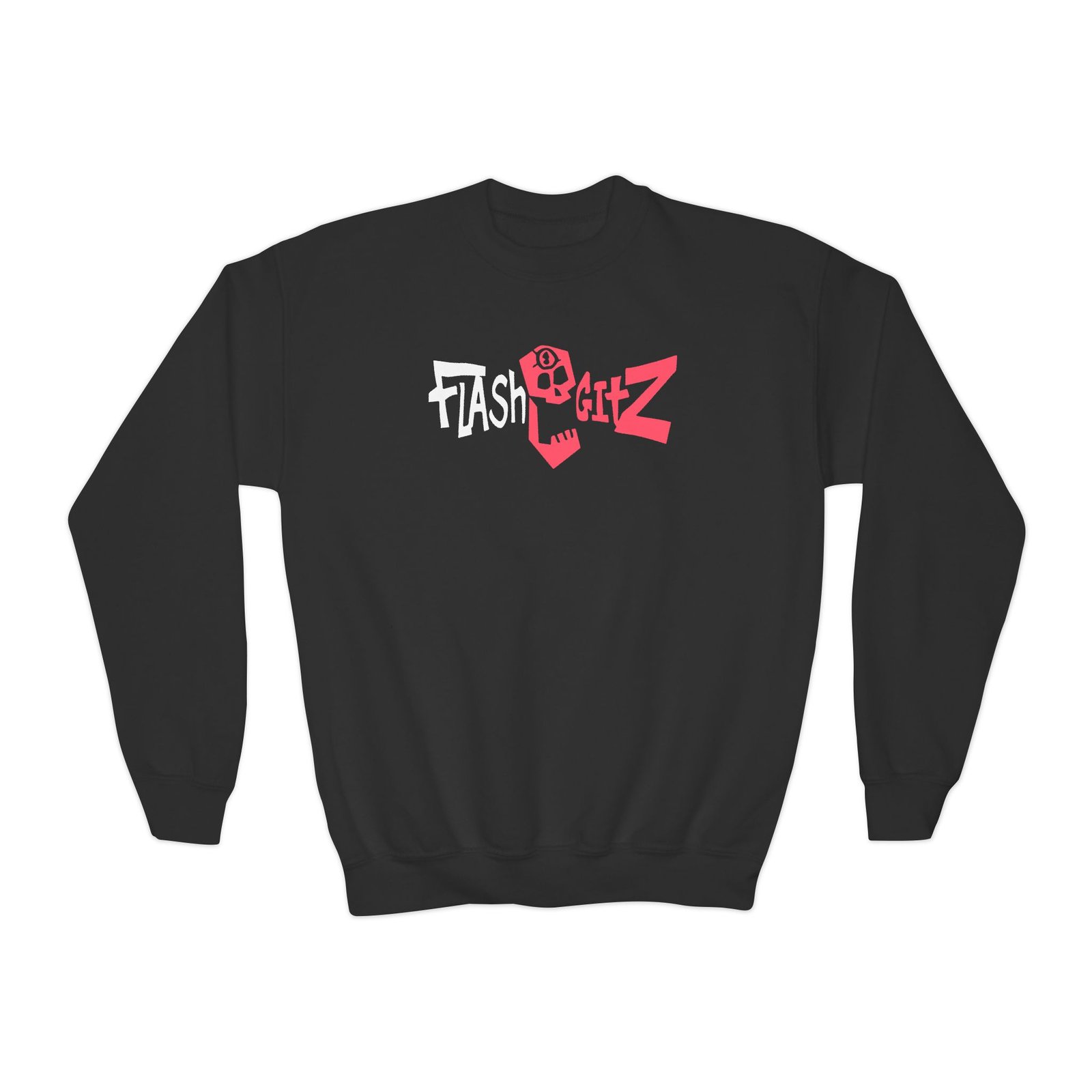 Youth Flashgitz the Skull Crewneck Sweatshirt