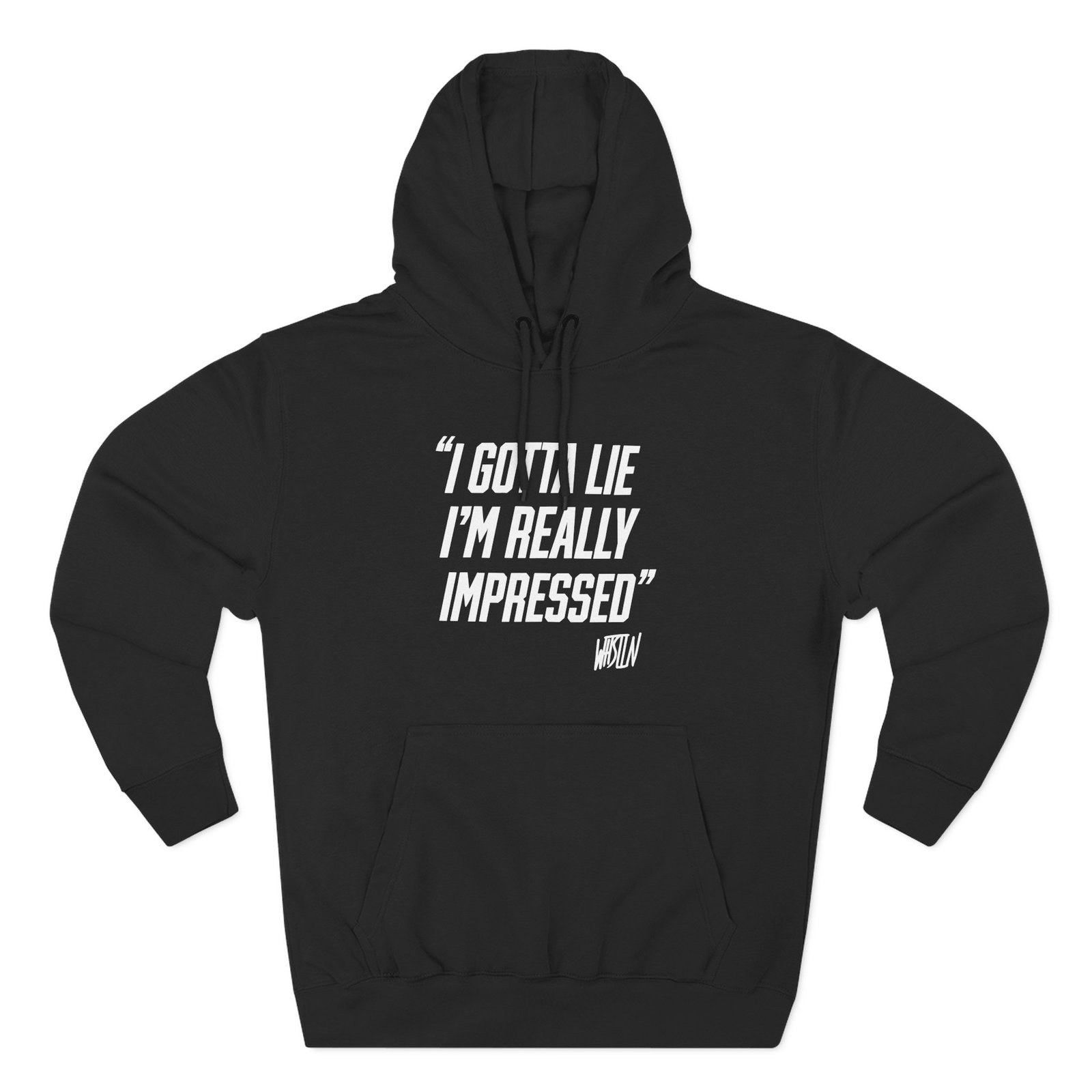 Whistlindiesel Impressed Three-Panel Fleece Hoodie