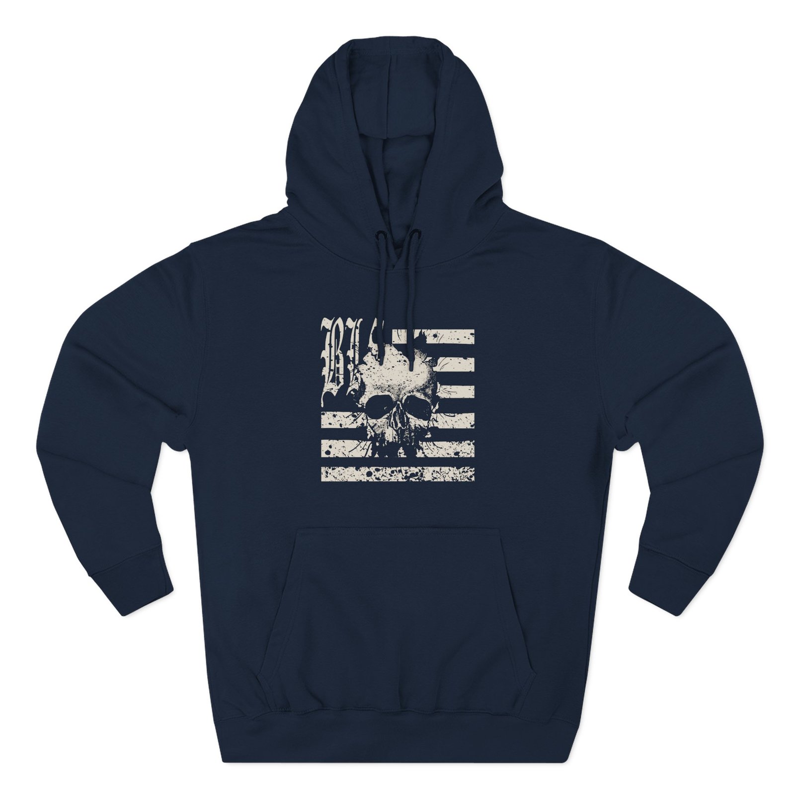 Black Label Society Skully Flag Three-Panel Fleece Hoodie