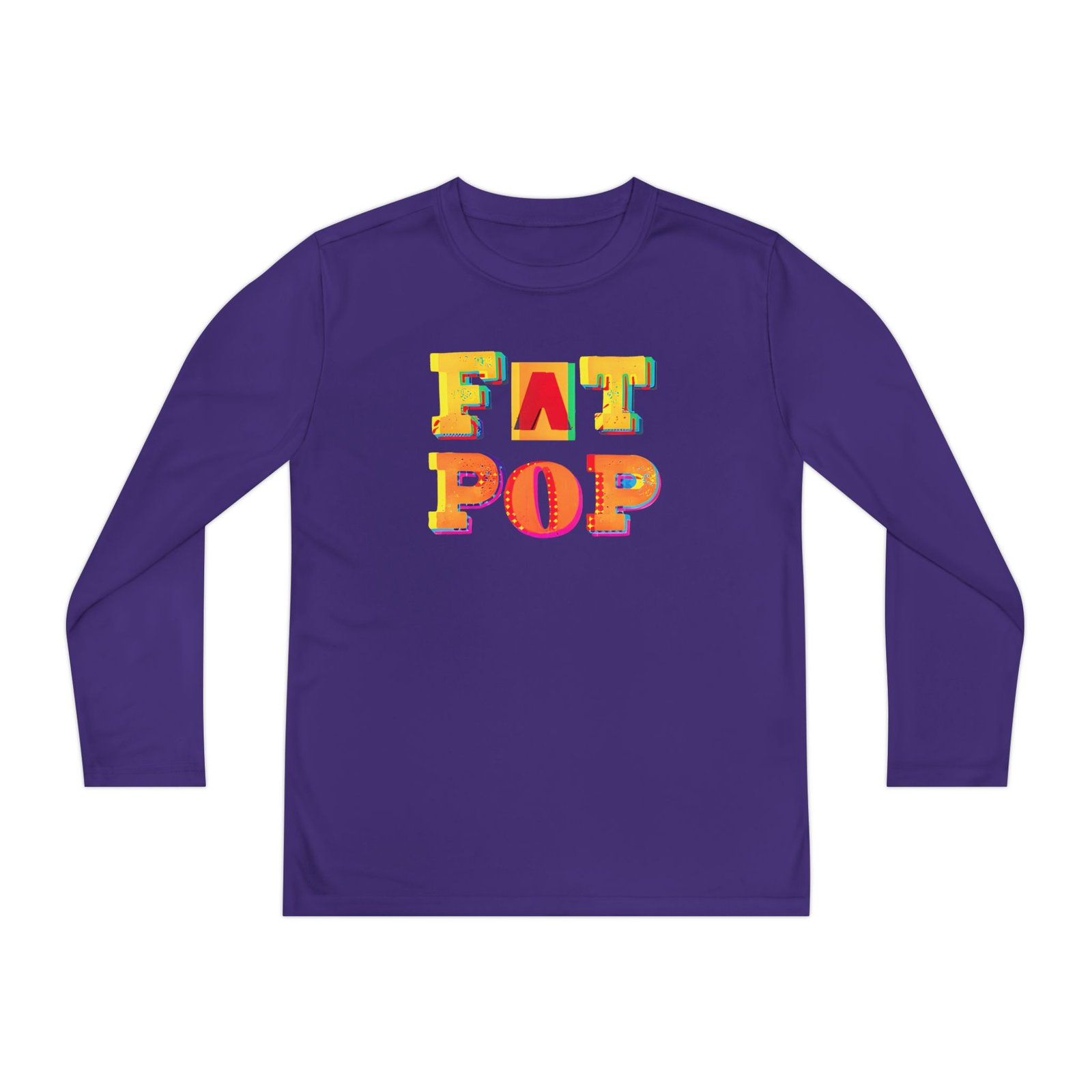 Youth PWL Fat Pop Logo Long Sleeve Competitor Tee