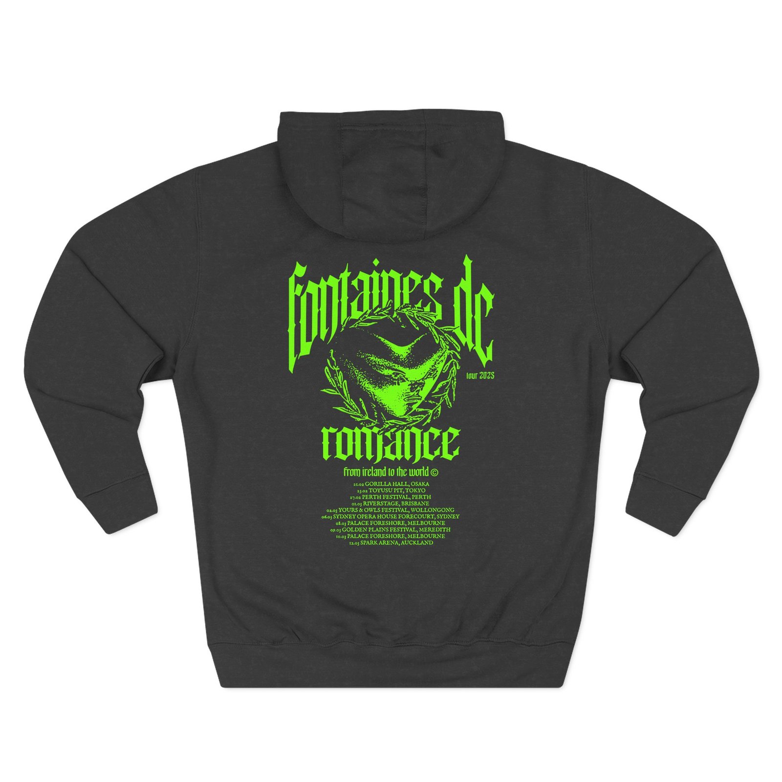 Fontaines D.C. Tour Three-Panel Fleece Hoodie