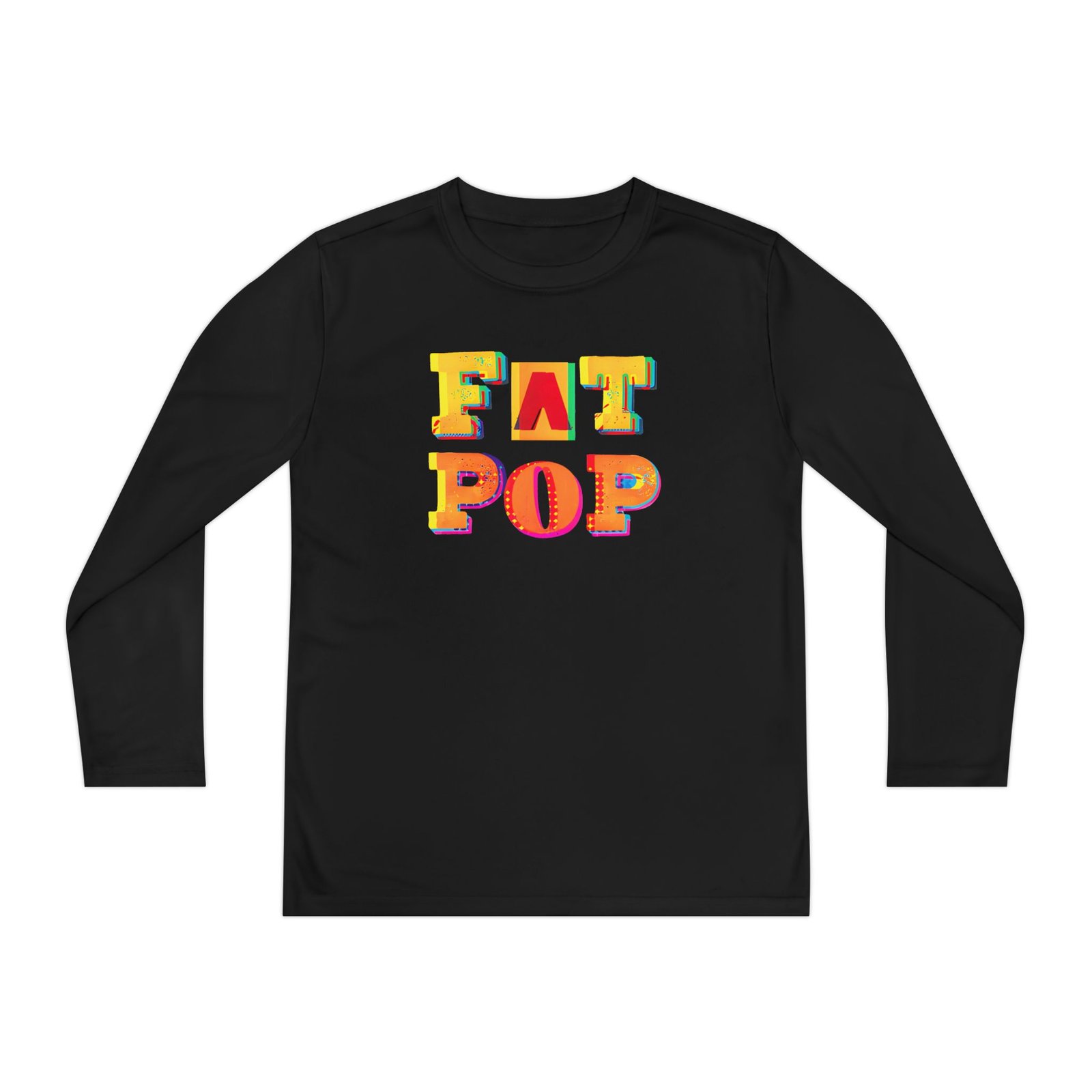 Youth PWL Fat Pop Logo Long Sleeve Competitor Tee