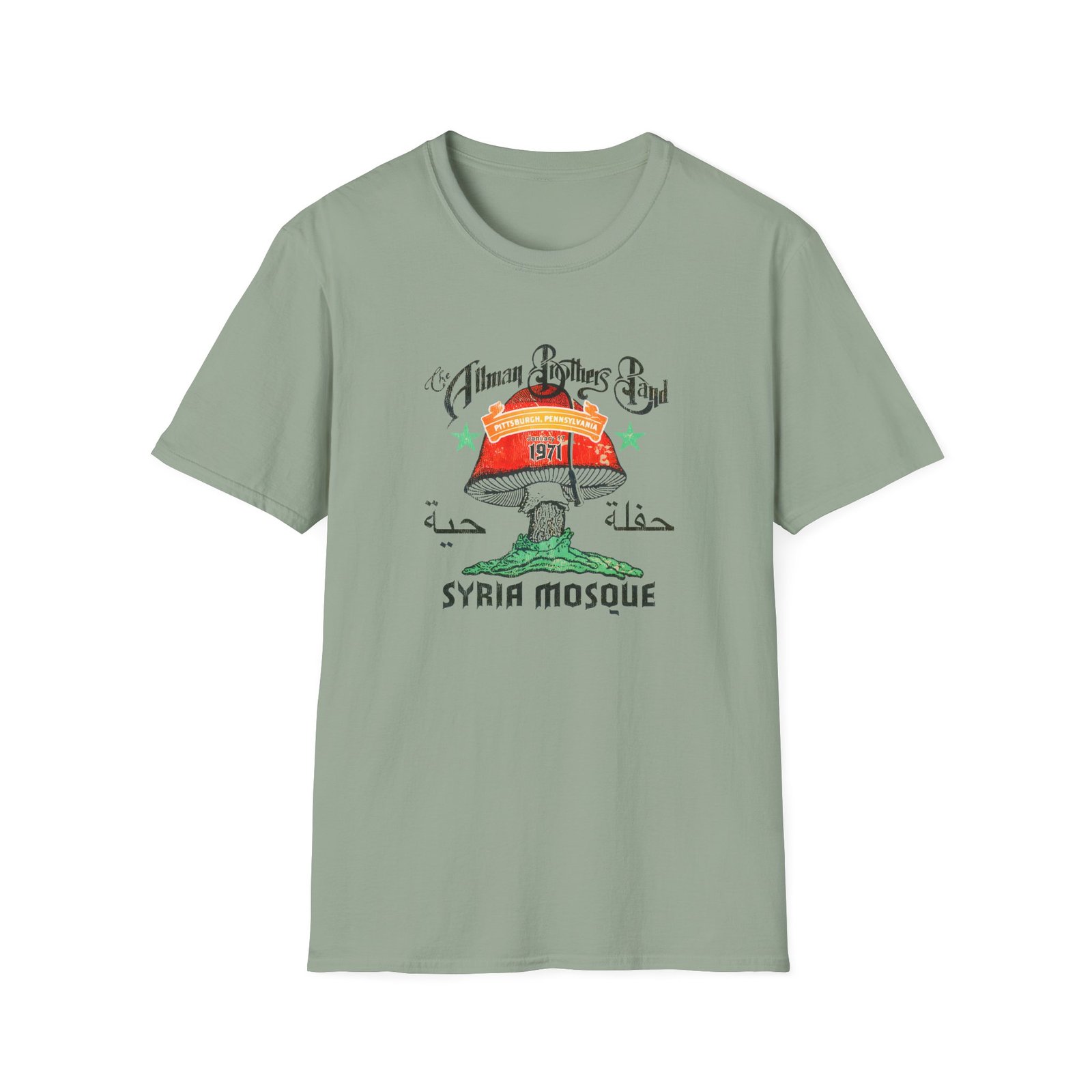 The Allman Brothers Pittsburgh 1971 Unisex Softstyle T-shirt