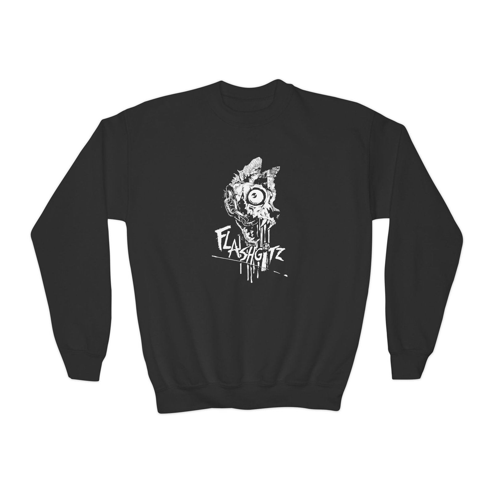 Youth Flashgitz Lupus Mortem Crewneck Sweatshirt