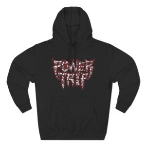 Power Trip Skull Logo Three-Panel Fleece Hoodie